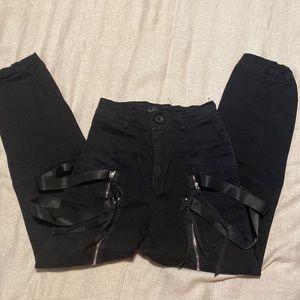 Dolls Kill, high-rise cargo pants